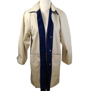 AMANDA SMITH Women Cream Long Light Coat Size 10